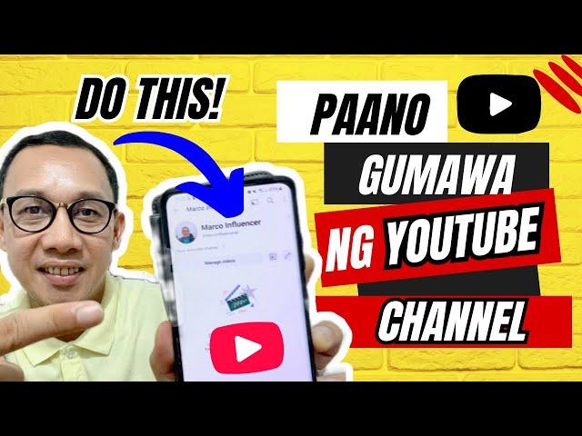 PAANO GUMAWA NG YOUTUBE CHANNEL SA CELLPHONE STEP BY STEP 2024