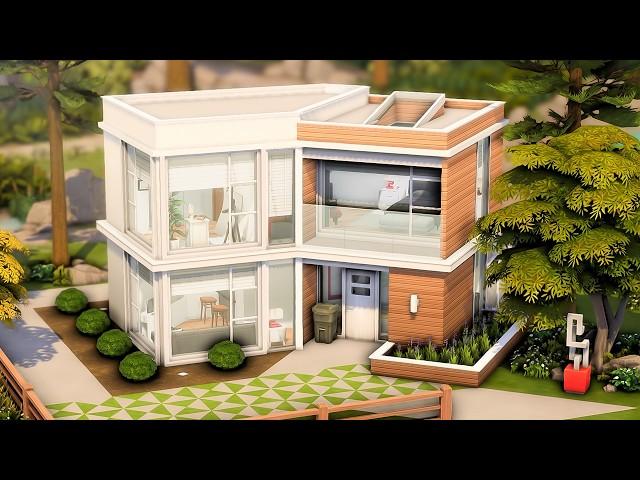 ARTIST'S MODERN HOME  The Sims 4 Speed Build (no talking) | No CC