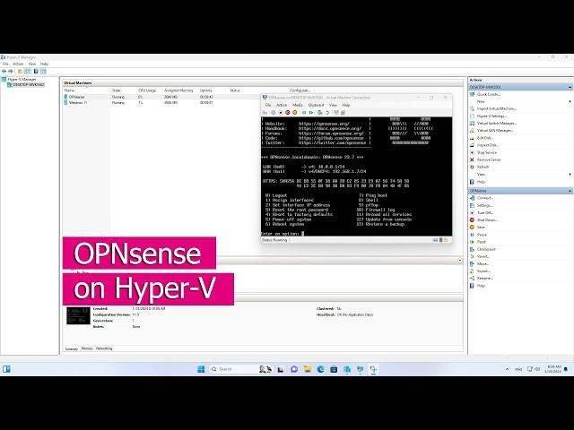 How to install and configure OPNsense Firewall on Hyper-V