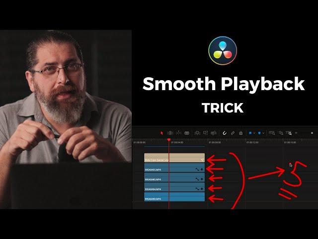 Smooth Playback - Little Known Trick (DaVinci Resolve 17)