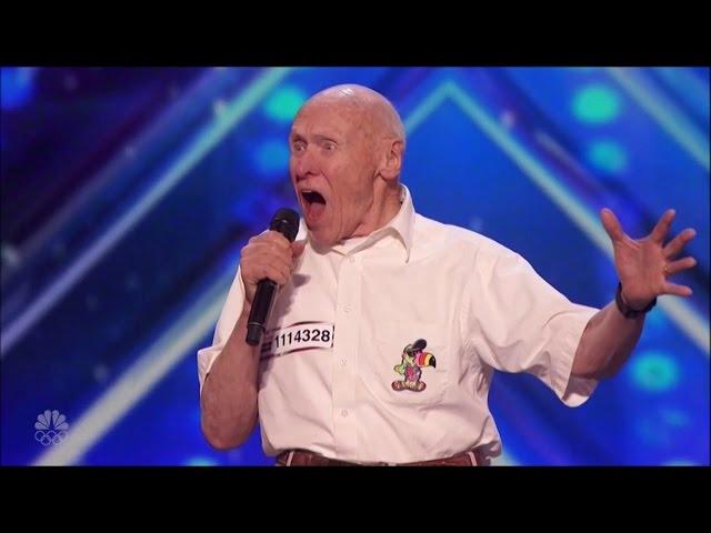 AGT 82yo war veteran sings "Let the Boddies Hit the Floor" by Drowning Pool