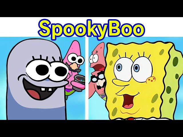 Friday Night Funkin' VS Spongebob Halloween Adventure + References (FNF Spookyboo)