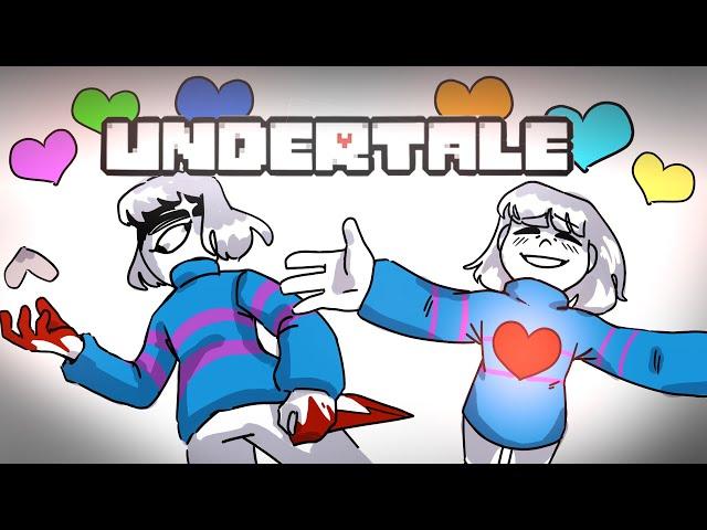 ВЕСЬ Undertale ЗА 8 МИНУТ (АНИМАЦИЯ)