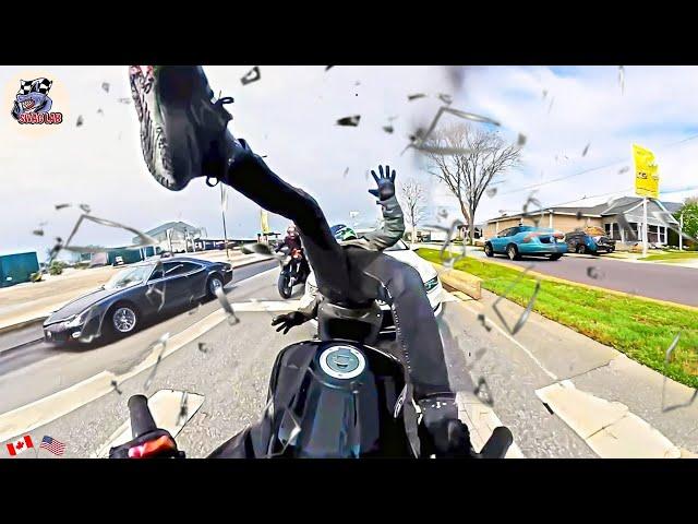 SHOCKING ! Luckiest Biker Ever In The Week | MOTORCYCLE CRASHES  2025.