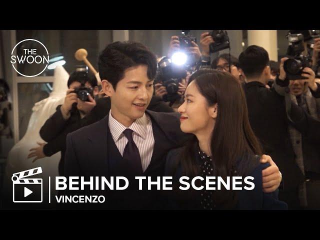 [Behind the Scenes] Song Joong-ki pulls Jeon Yeo-been into his arms | Vincenzo [ENG SUB]