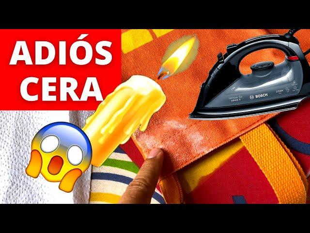 Cómo QUITAR MANCHA de CERA de VELA en la ROPA [Tela, Mantel, Mueble, Ropa Blanca & de Color]