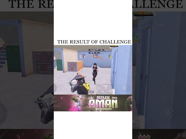 The Result Of Challenge ⁉️ | Bye Reflex Aman #bgmi #shorts #pubg