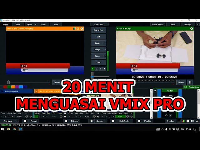 Paduan Lengkap Software Vmix Pro | 20 Menit Langsung Mahir