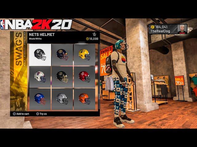 *NEW* SECRET JERSEY IN NBA 2k20! NEW FOOTBALL HELMET AND CLOTHES + MORE! BEST OUTFITS IN NBA 2k20!