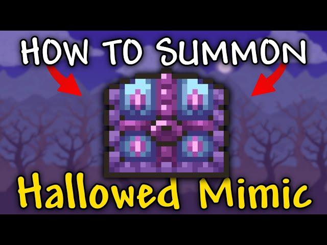 How to Summon Hallowed Mimic in Terraria 1.4.4.9 | Hallowed Mimic Terraria