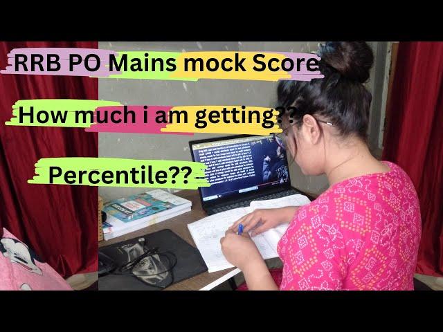 My RRB PO Mains mock score . Percentile?? #rrbpo2024 #rrbpomains2024 #rrbpo #rrbclerk2024