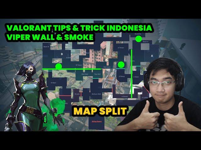 MAP SPLIT FULL CONTROL VIPER WALL & SMOKE | Tips & Trick Valorant Indonesia (MAP SPLIT / VIPER)