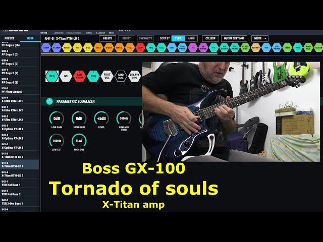 Boss GX-100 | Tornado of souls rhythm/lead