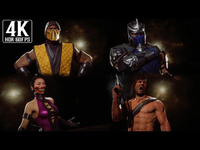 Mortal Kombat 11 Ultimate - All Klassic Skins - 4K HDR (60fps)