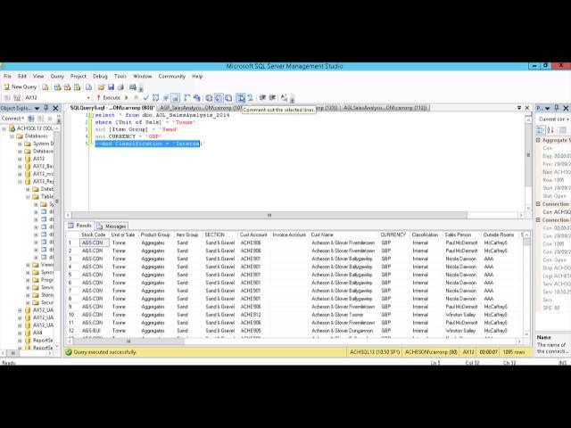 Comment And Uncomment SQL Query Lines In Management Studio(SSMS)