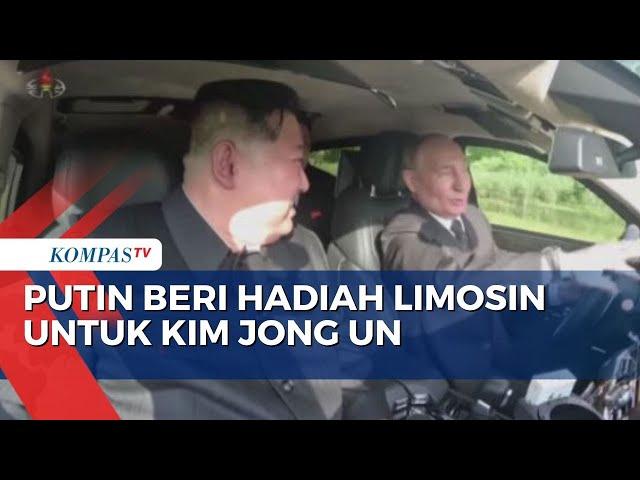 Momen Putin Ajak Kim Jong Un Jalan-Jalan Pakai Mobil Limosin Buatan Rusia