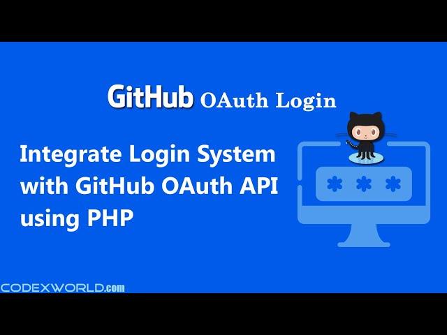 Login with GitHub OAuth API using PHP