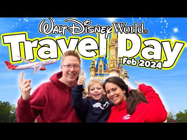 WALT DISNEY WORLD TRAVEL DAY ️ ORLANDO FLORIDA  FEB 2024