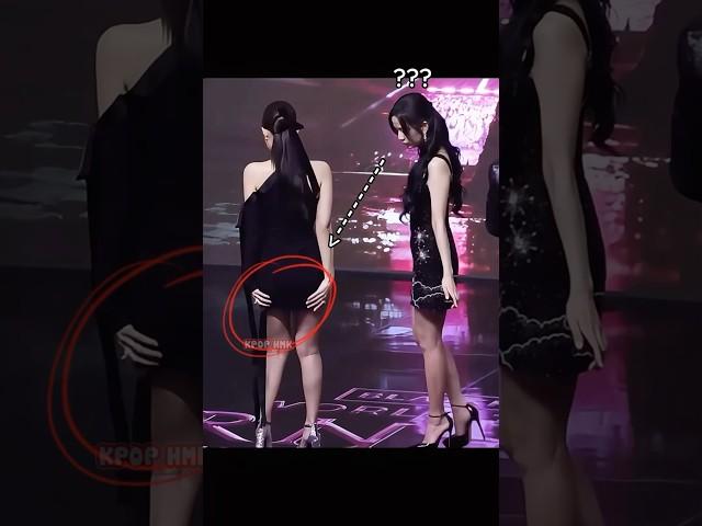 Jennie Felt Uncomfortable With Her Dress  #blackpink #jennie #shortvideo #kpop