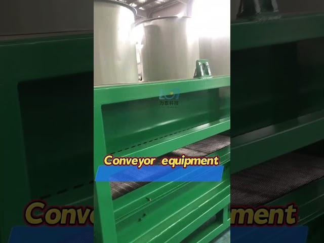 Customized heavy-duty air-cooled conveyors help forgings cool quickly#meshbeltconveyor#conveyor