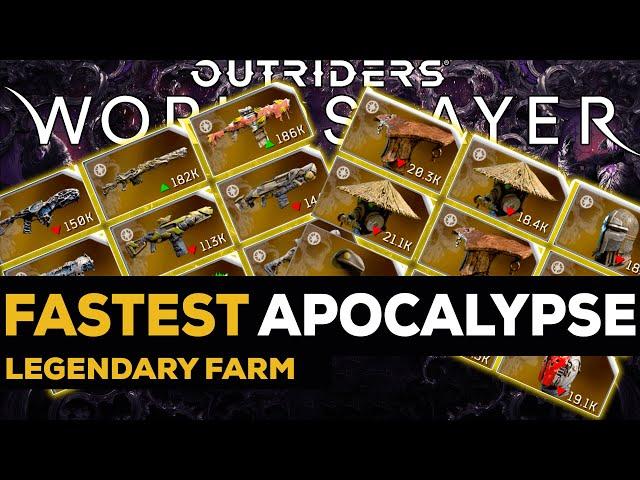 Outriders FASTEST APOCALYPSE LEGENDARY GEAR FARM - Outriders Worldslayer Best Farm