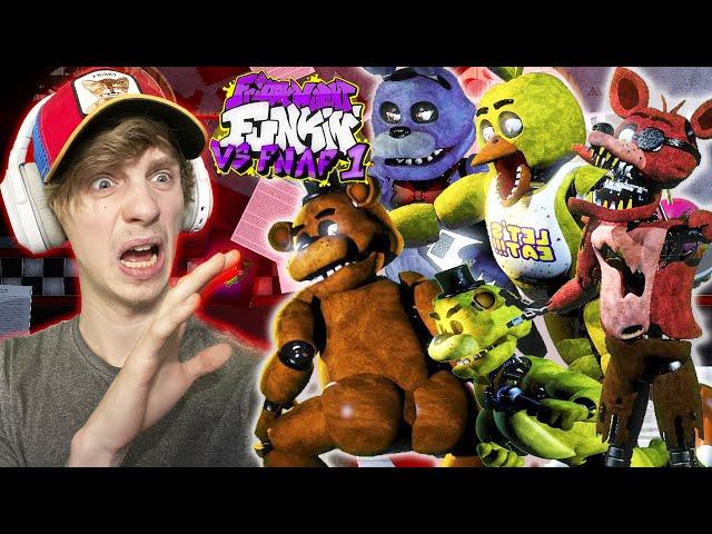 I TAKE ON ALL OF Five Nights At Freddy's | Vs. FNaF 1 [ Update ] | fnf Reaction