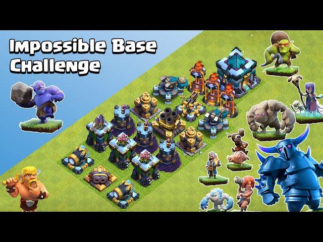 Ultimate Defense Formation Challenge | All Troops | Finding The Best Ground Troop | Clash of Clans