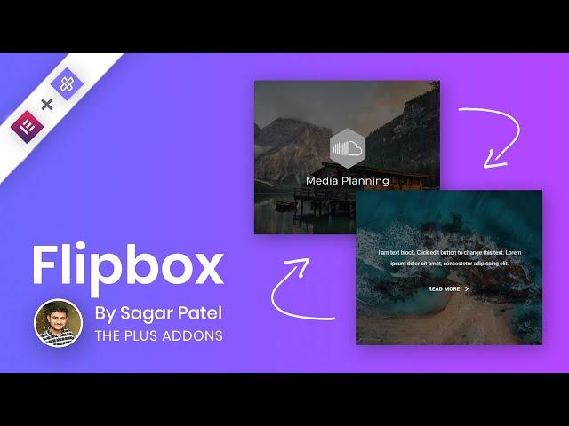 How to manage flipbox content flip sections using Widget for The Plus Addons for Elementor?