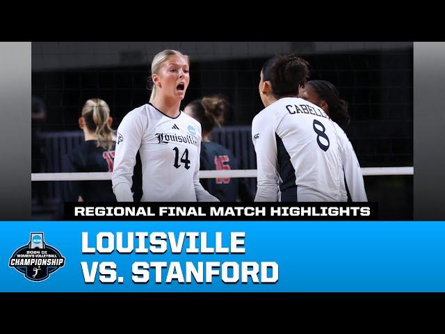 Louisville vs. Stanford: 2024 NCAA volleyball regional final highlights