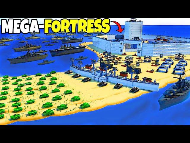 I Sieged the LARGEST Army Men MEGA-FORTRESS Defense EVER! - Attack on Toys