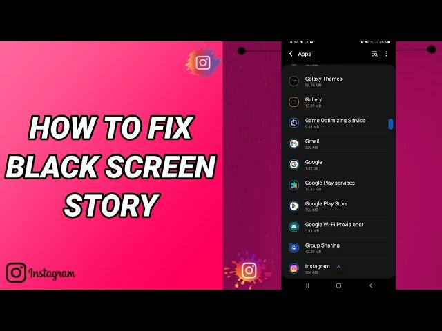 How To Fix Black Screen Story On Instagram App