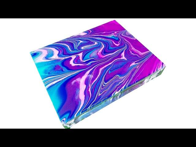 Marble Madness | Acrylic Pouring Technique | Beautiful Ribbon Pour Painting