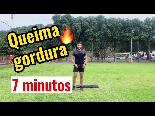 Treino de 7 minutos - Queima gordura em casa! (SEM EQUIPAMENTOS)