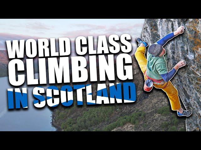 We found a WORLD CLASS Climbing destination! | Sport Climbing in Scotland