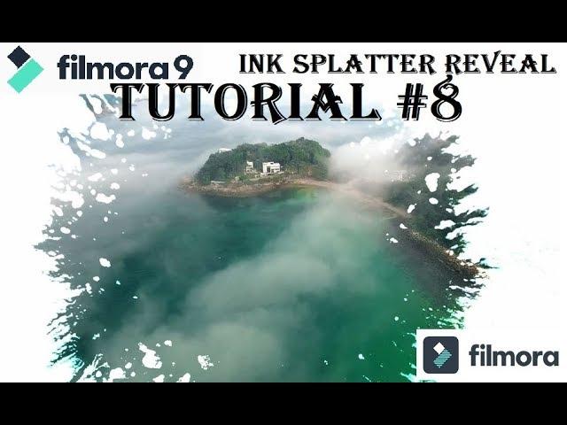 Ink Splatter Reveal (Ink Drop) filmora9 TUTORIAL # 10