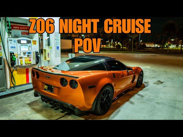 THE BEST NIGHTTIME RELIEF - CORVETTE Z06 POV