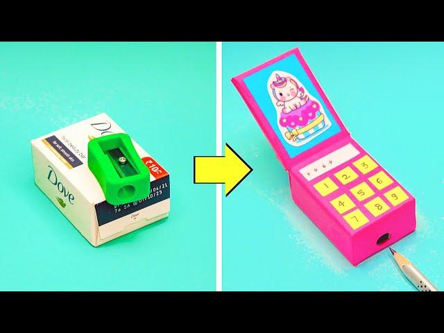 DIY Phone sharpener with waste box || How to make sharpener like phone easy