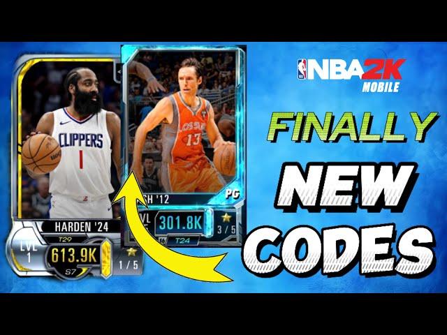 nba 2K mobile codes ! Finally  GET THE ALL NEW James Harden & Steve Nash Codes ASAP #nba2kmobile