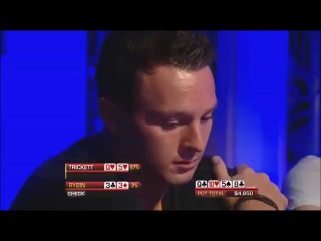 Alexey Rybin tries to outplay Sam Trickett in high stakes cash game