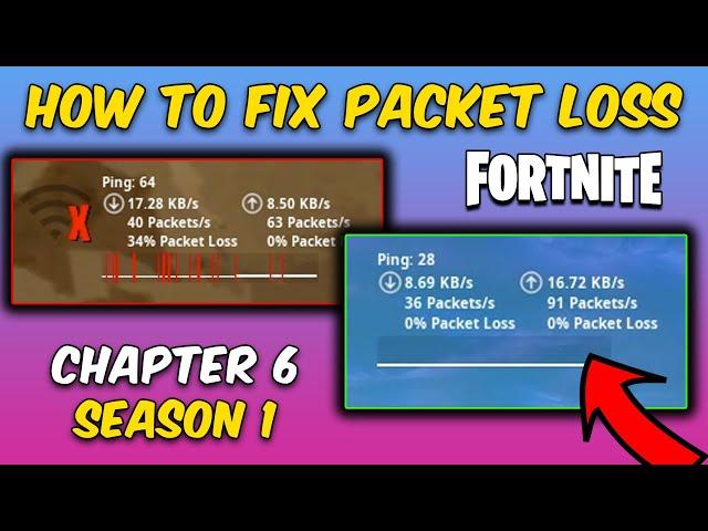 How To Fix Packet Loss Fortnite Chapter 6 Season 1! (Reduce Ping, Get No Packet Loss Guide) 2024!