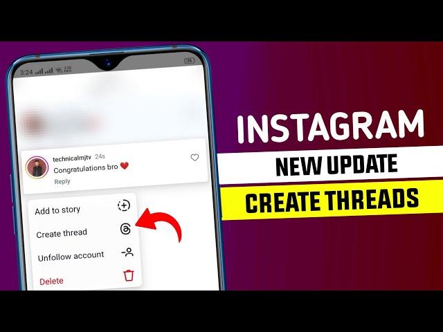 Instagram create threads update || Instagram reels comment create threads update