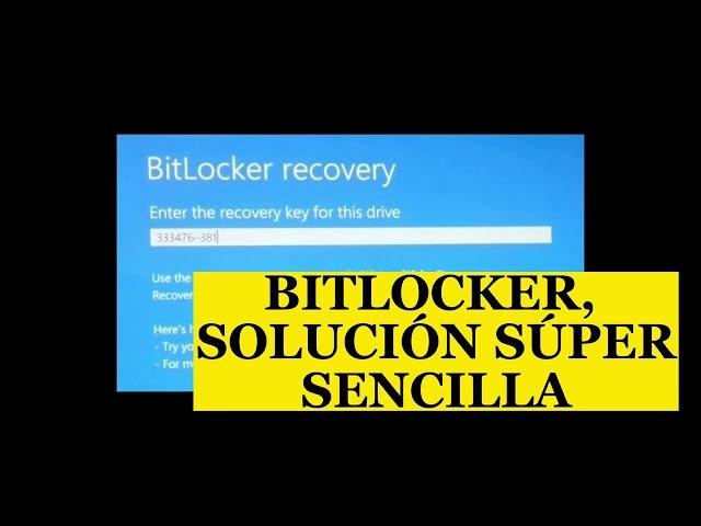 BITLOCKER. PROBLEMA RESUELTO