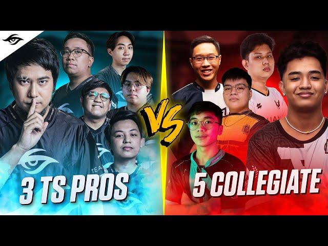 3 PROS vs 5 COLLEGIATE | Team Secret Valorant