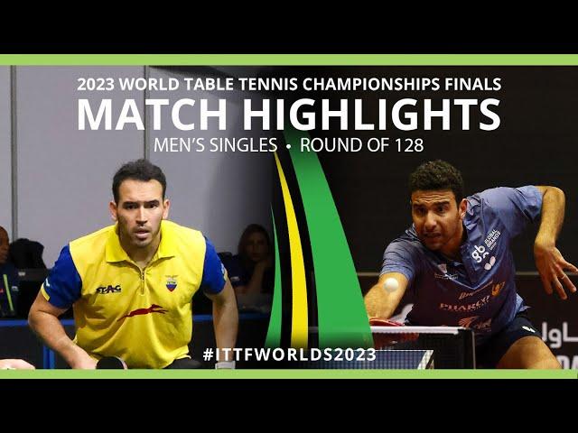 Omar Assar vs Alberto Mino | MS R128 | 2023 ITTF World Table Tennis Championships Finals