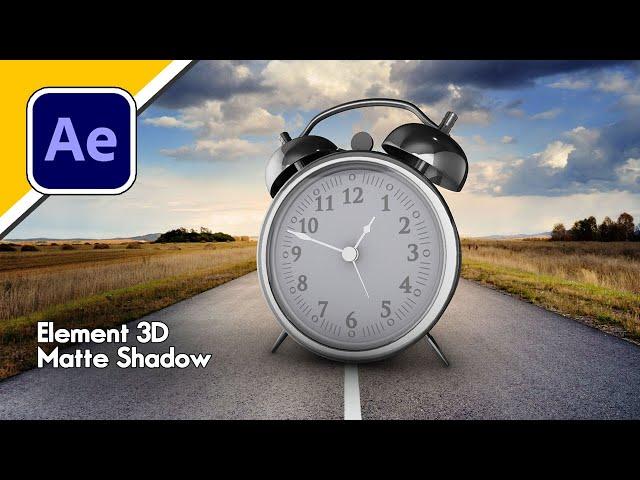 How to use Matte Shadow Plane to create a shadow in Element 3D