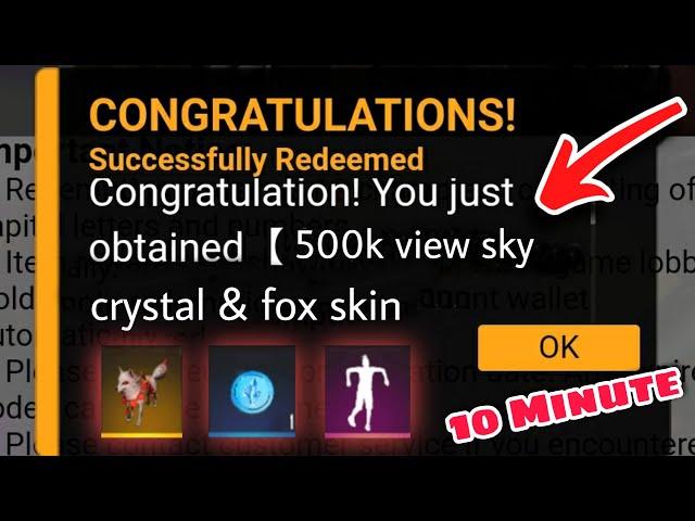 30 January Redeem Code Free Fire | Free Fire January Redeem Code | New 500k Watching Redeem Code