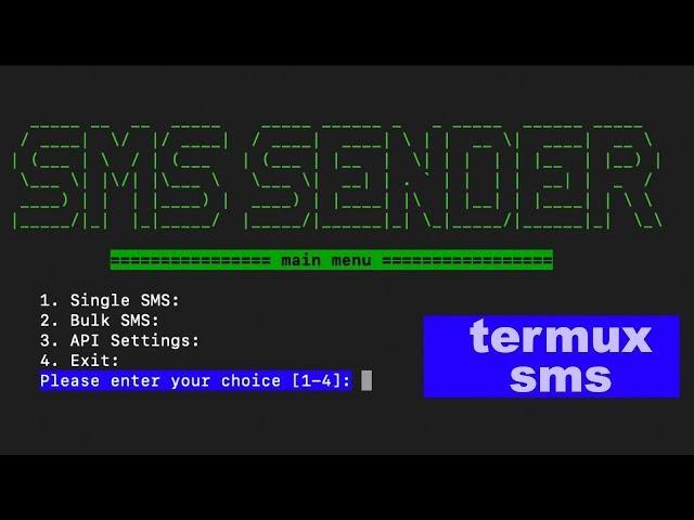 SMS Termux script App with API