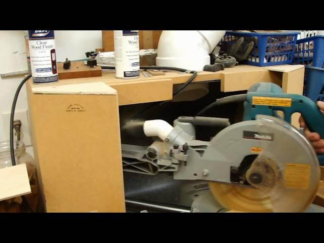 Chop Saw Dust Collection with a Clearvue Cyclone