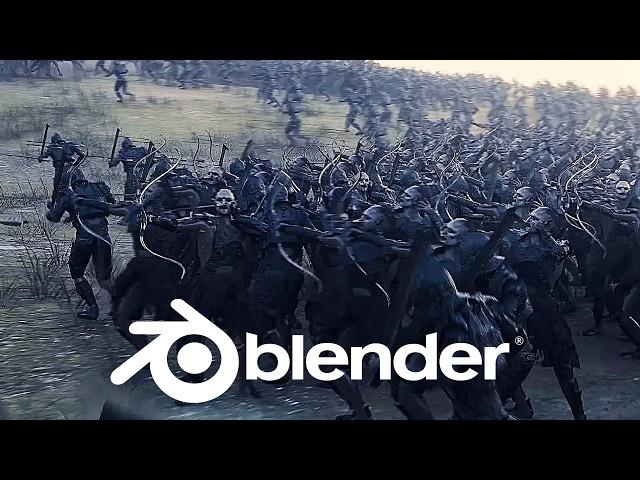 Making a huge battle in blender