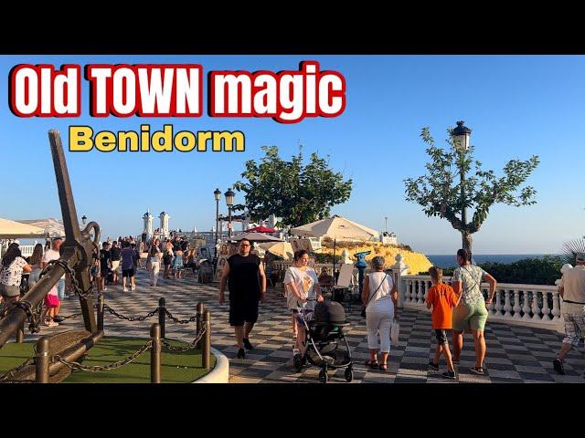 Benidorm OLD TOWN in July - A busy evening  #benidormbyana